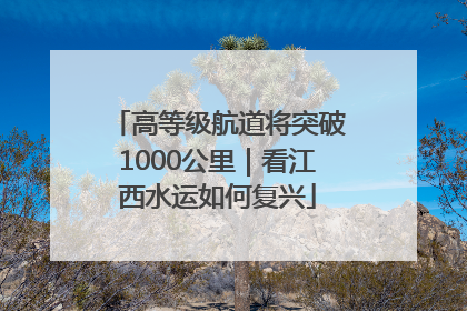 高等级航道将突破1000公里｜看江西水运如何复兴