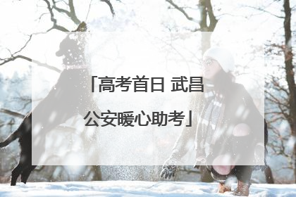 高考首日 武昌公安暖心助考