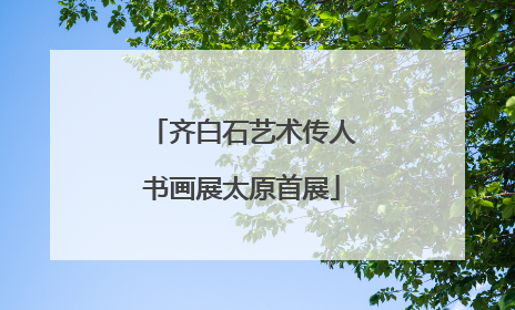 齐白石艺术传人书画展太原首展