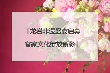 龙岩非遗盛宴启幕 客家文化绽放新彩
