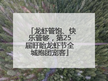 龙虾管饱、快乐管够，第25届盱眙龙虾节全城抱团宠客