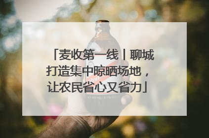 麦收第一线丨聊城打造集中晾晒场地，让农民省心又省力