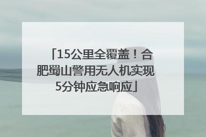 15公里全覆盖！合肥蜀山警用无人机实现5分钟应急响应