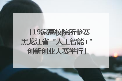 19家高校院所参赛 黑龙江省“人工智能+”创新创业大赛举行
