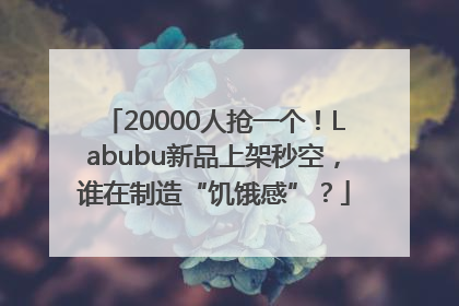 20000人抢一个！Labubu新品上架秒空，谁在制造“饥饿感”？
