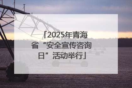 2025年青海省“安全宣传咨询日”活动举行