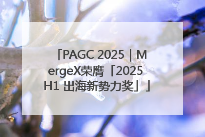 PAGC 2025｜MergeX荣膺「2025 H1 出海新势力奖」