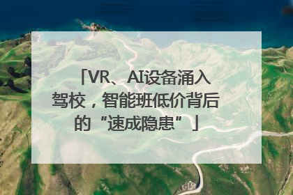 VR、AI设备涌入驾校，智能班低价背后的“速成隐患”
